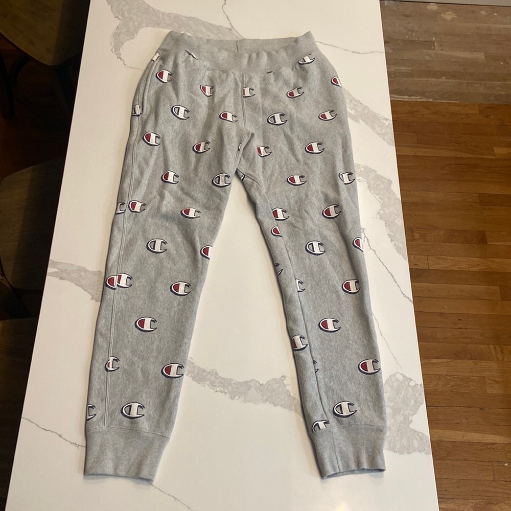 Champion Reverse weave all over print mens joggers